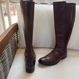 FRYE Melissa stud zip back boots